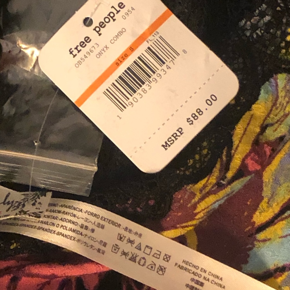 NWT  Free People  Onyx Floral Dress - Picture 4 of 5